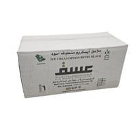 عسق | ملاعق ايسكريم مشطوفة | اسود | 36 حبة | كرتون...