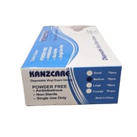 كانز كير | قفازات فينيل بلاستيك | بدون بودر | وسط...