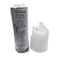 حزمة المستقبل | علب فتة ورقية دائري | اسود | مع غط...