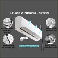 عاكس تدفق تكييف سبليت قابل للتعديل والسحب لمنع الم...