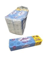 سوفتي | حزمة رول مناديل حمام مزدوج | 8 شدات × 12 ر...