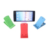 حامل جوال ستاند بلاستيكي مكتبي | صغير خفيف بالوان...