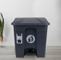 بلاستيكنا | درام نفايات بدعسة | رصاصي | 30 لتر | ر...