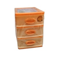 المرجان | ادراج تخزين بلاستيك | صغيرة | 3 دور