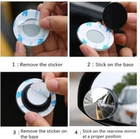 مرايه جانبيه مقعره دائريه | 1 قطعة KH38 MOTO DPORT...