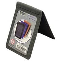 حافظة بطاقة جلدية اسود 54*90 ملم Leather Card Hold...