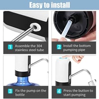 مضخة ماء لقارورة 5 جالون قابلة للشحن Portable Rech...