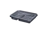 ارنون | علب بلاستيك مقسم 2 | شفاف | مع غطاء شفاف |...