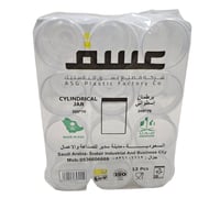 عسق | برطمان | علب بلاستيك اسطواني | شفاف | 200 مل...
