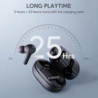 اوكي | سماعة اذن بلوتوث جودة عالية مع علبة اسود AU...