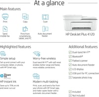اتش بي | طابعة ملونة 4 في 1 لاسلكية HP | Deskjet P...