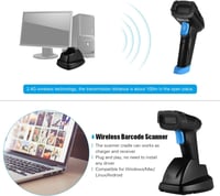 موريليان ماسح باركود لاسلكي محمول باليد | 1D 2D QR...