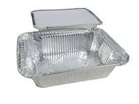 اساس | شدة صحون قصدير مع غطاء | 125 حبة | رقم 1026...