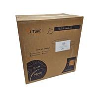 حزمة المستقبل | علب فتة ورقية دائري | ابيض | مع غط...