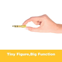 جاك معدن | محول صوت ستيريو | صغير إلى كبير | ذهبي...