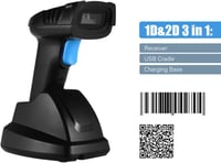 موريليان ماسح باركود لاسلكي محمول باليد | 1D 2D QR...