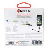جريفن | سلك شاحن ايفون اسود / ابيض 1 متر GRIFFIN |...