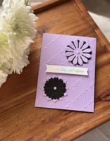 كرت تهنئة: جعلها الله ربيعًا لقلبك💜🖤