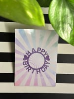 Happy Birthday" card" - Jun 25