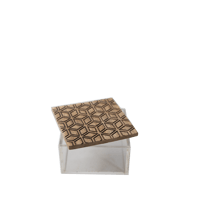 طقم مبخرة بتصميم عصري ونقش هندسي