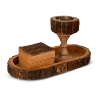 طقم مباخر خشبي | لون بني