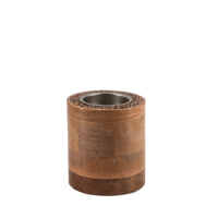 طقم مبخرة بتصميم عصري ونقش أحرف عربية - فاتح