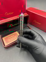 قلم كارتير الباشا - اسود منقوش