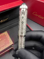 قلم كارتير الباشا- فضي مزخرف