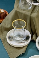 طقم استكانات شاي رخامي تركي