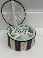 عزبة الشاي الكويتية احمر و ازرق ابو نقطة