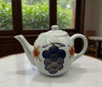 ابريق شاي بورسلان ياباني 600 مل ازرق