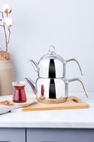 كاراجا مجموعة إبريق الشاي السماور صناعة تركي