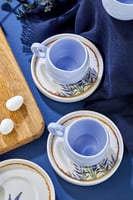 مجموعة اللافندر 12 قطعة من اكواب القهوة