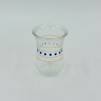 استكانات ابو نقطة أزرق 6 قطع حجم صغير (صيني)