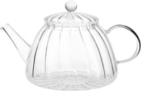 طقم ابريق شاي زجاجي من لوري( كاراجا ) ، شفاف