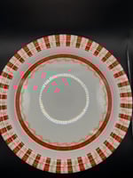 طقم الشاي التراثي الأحمر ابو نقطة الكويتي