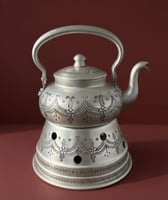ابريق شاي كابي صناعة كويتي مع سخان نقش معتق