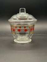 طقم الشاي التراثي الأحمر ابو نقطة الكويتي