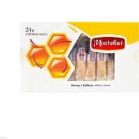 عسل بالزعفران مصطفوى 24 حبة
