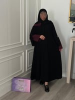 عباية غزل برغندي