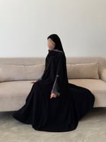 عباية غزل رمادي