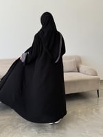 عباية غزل رمادي