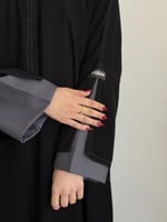 عباية غزل رمادي