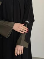 عباية غزل زيتي