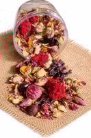 ٣ انواع مختلفه من مشروبات الزهور + عبوه ستيفيا صغي...