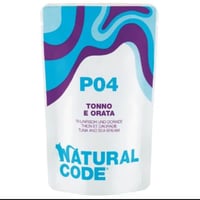 ناتشرال كود بي 04اظرف التونا وسمك الدنيس للقطط 70غ