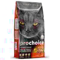 بروشويس طعام القطط المعقمة بالسالمون والجمبري 2 كي...