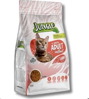 أكل جنغل بنكهة لحم الضأن للقطط البالغة