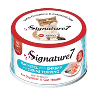 سيغنيتشر 7 طعام رطب للقطط بالماكريل الجمبري و السو...