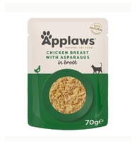 ابلاوز ظرف اكل قطط رطب بنكهة الدجاج مع الأسبراجوس...